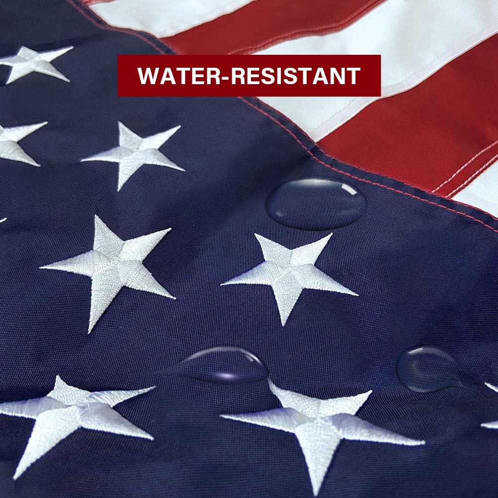 Solid brass grommet on SolarStar American Flag
