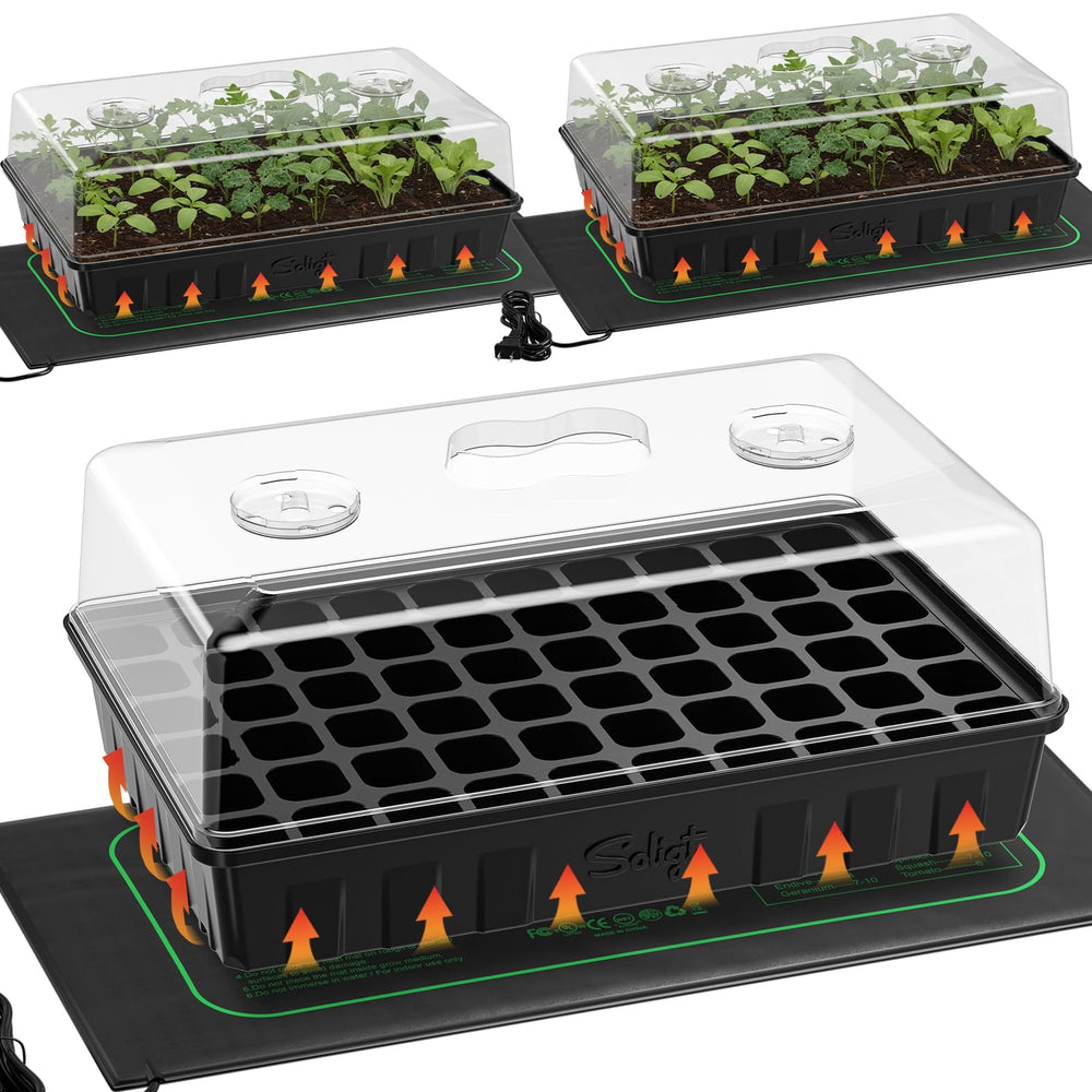 SOLIGT 3 Set Seed Starter Kit with trays and domes