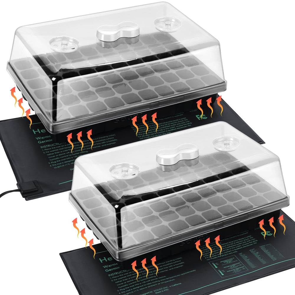 SOLIGT 60-cell seed starter tray with humidity dome