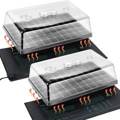 SOLIGT 60-cell seed starter tray with humidity dome