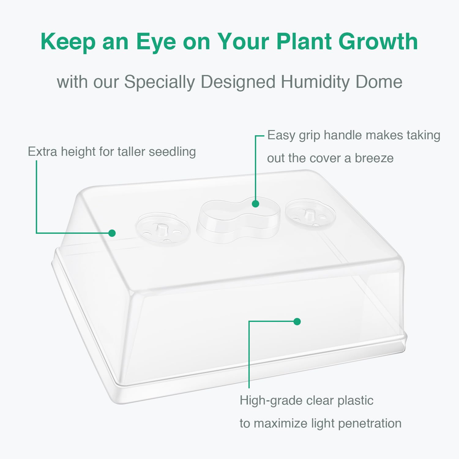 SOLIGT humidity dome with adjustable vents