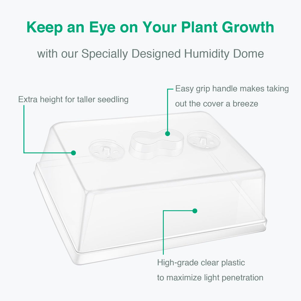 SOLIGT humidity dome with adjustable vents