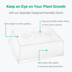 SOLIGT humidity dome with adjustable vents
