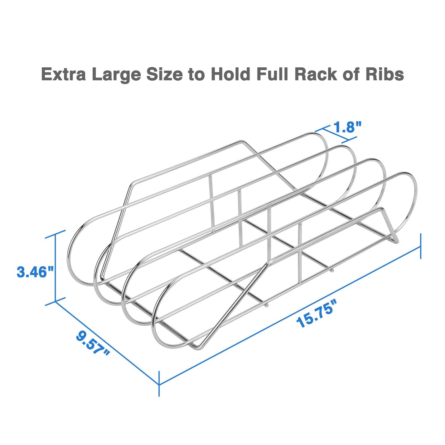SOLIGT rib rack in charcoal smoker with ribs