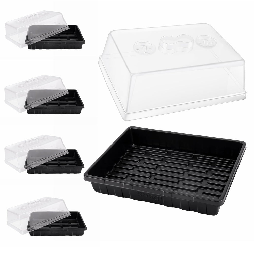 SOLIGT Seed Starter Tray set with humidity domes front view