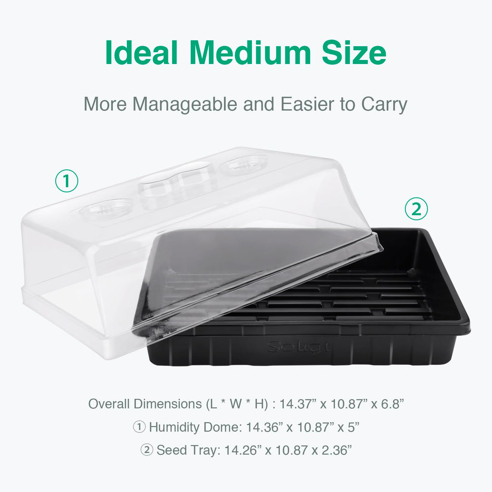 SOLIGT Seed Starter Tray showing inner cell layout