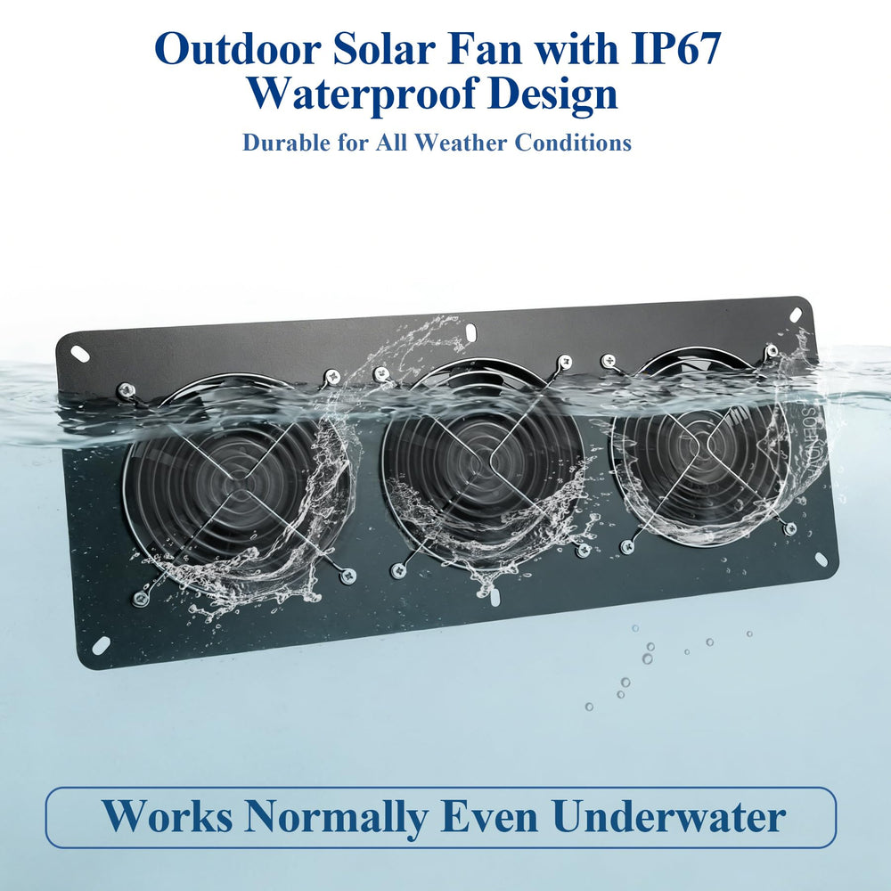 SOLINOVA Solar Exhaust Fan with mounting screws