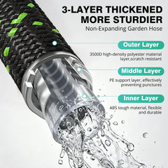 SOLMIO garden hose with ergonomic sprayer attachment