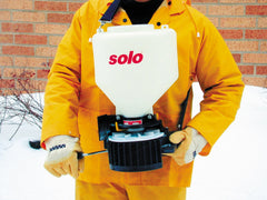 SOLO Portable Spreader with white body and cross-shoulder strap