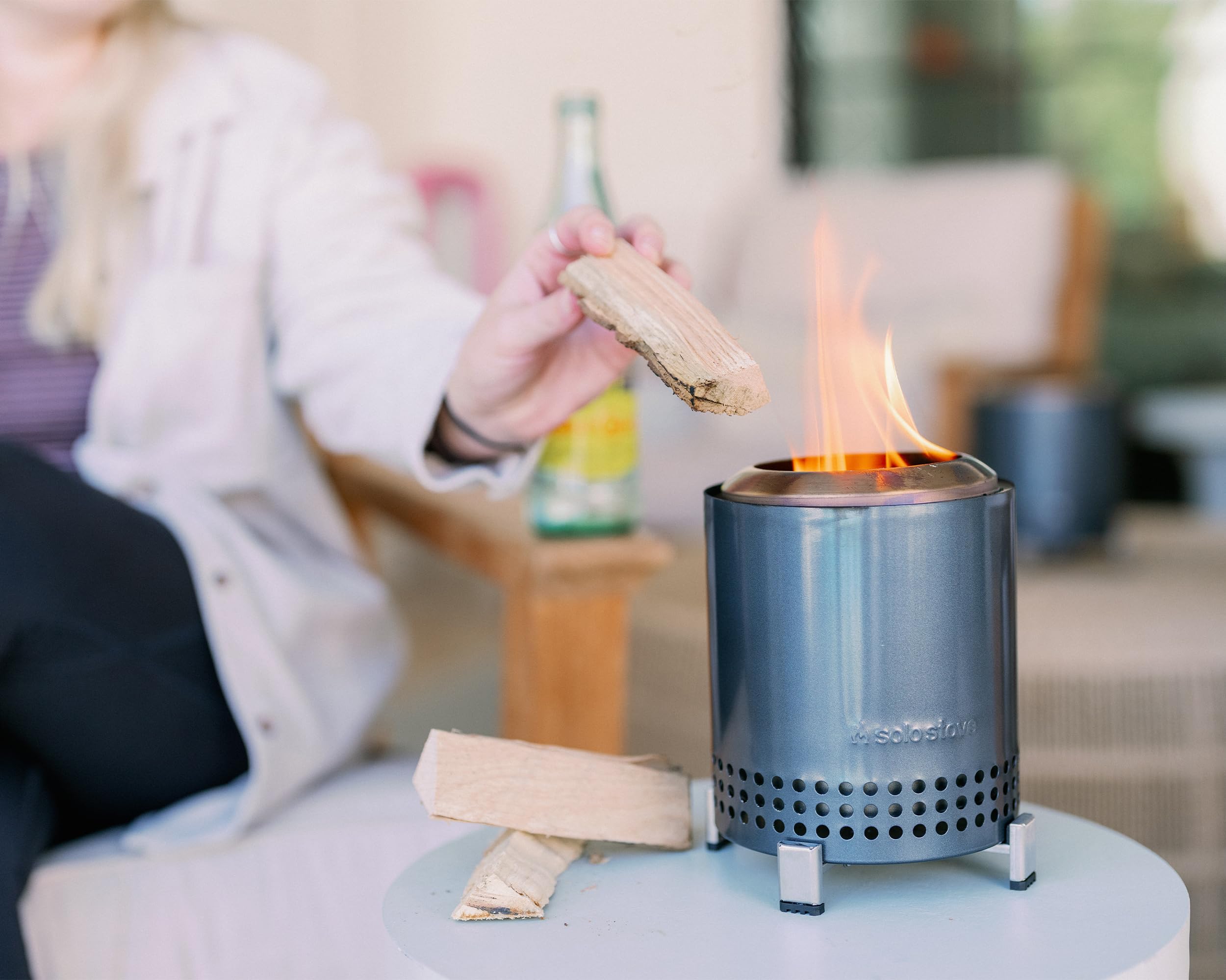 Solo Stove Mesa fire pit dimensions shown with measurements