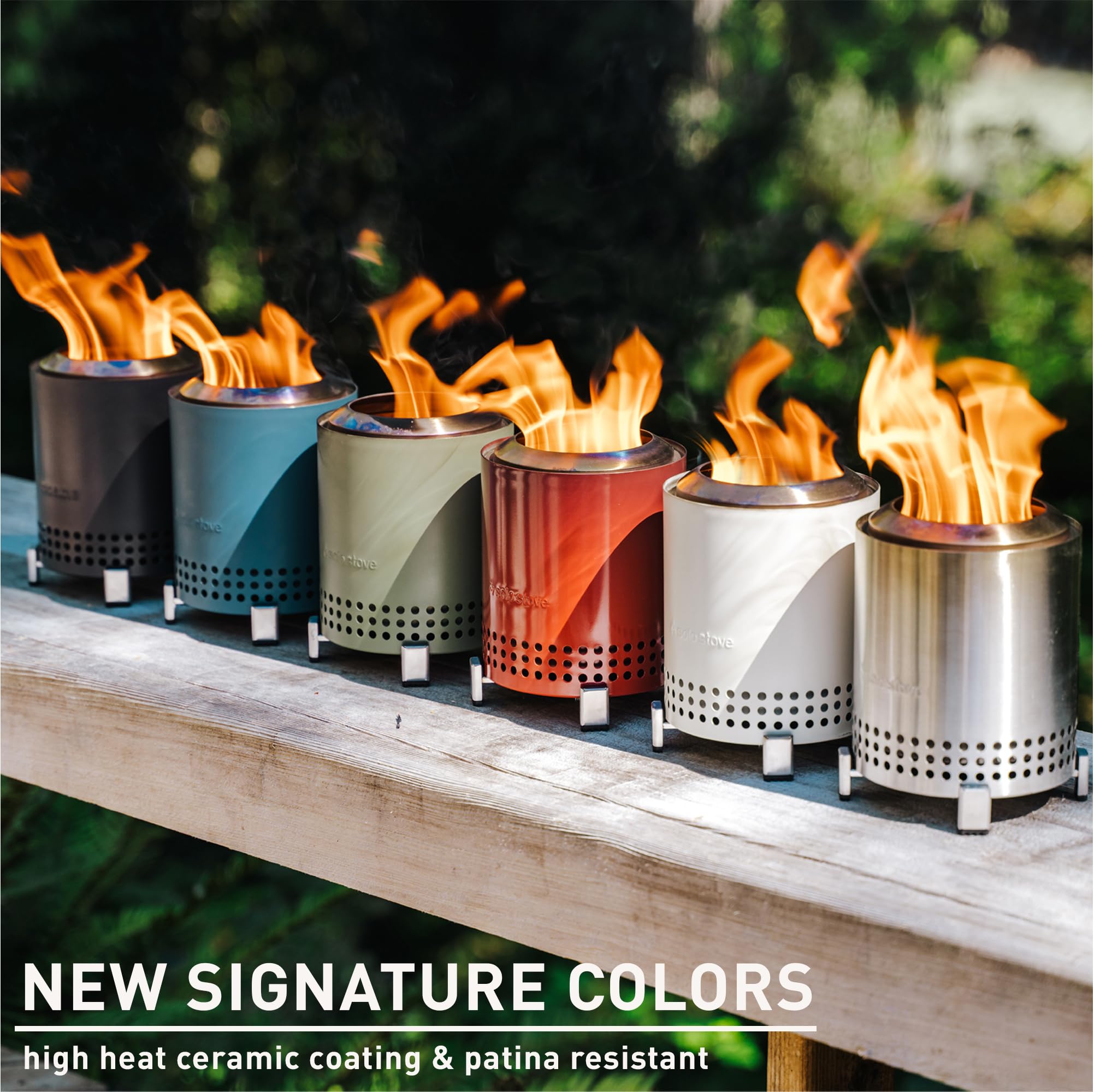 Solo Stove Mesa fire pit with wood and pellet fuel options