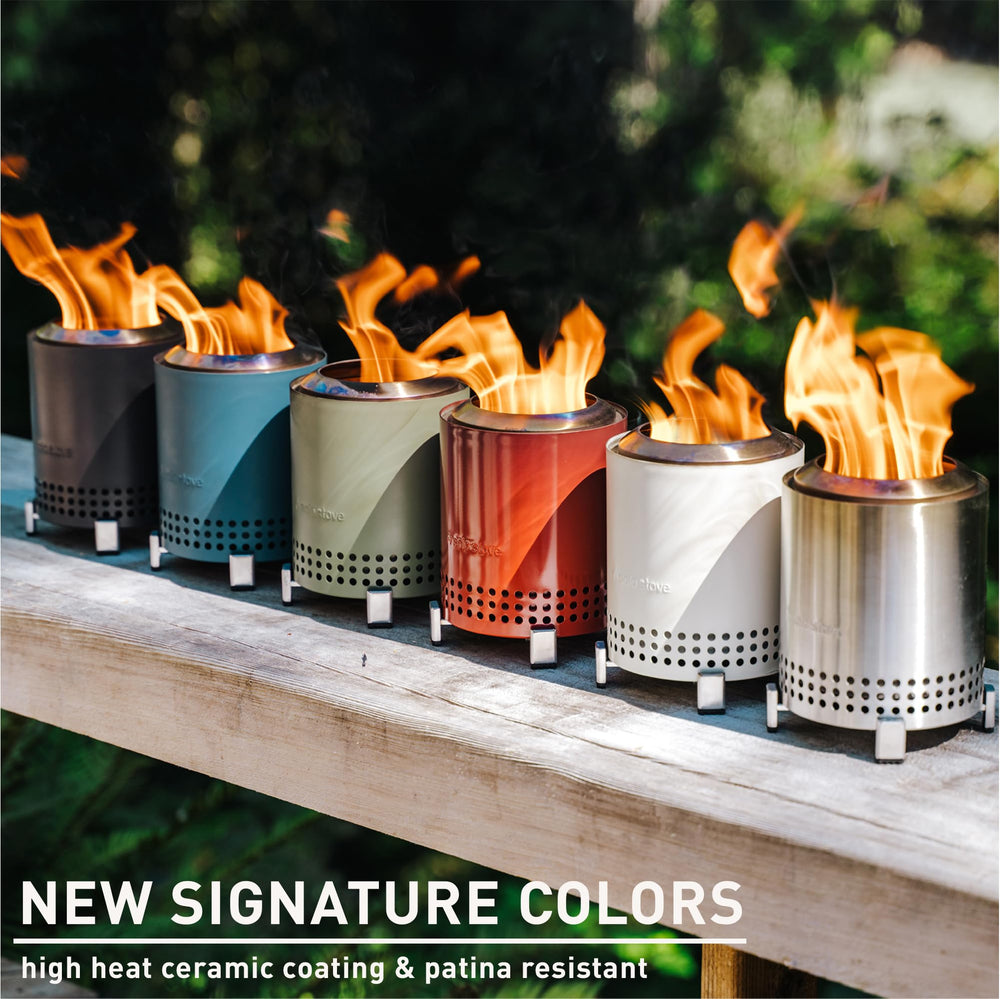 Solo Stove Mesa fire pit with wood and pellet fuel options