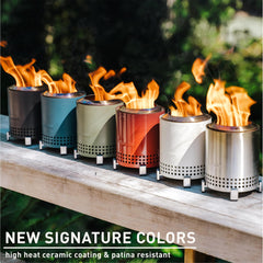 Solo Stove Mesa fire pit with wood and pellet fuel options