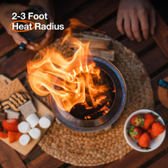 Solo Stove Mesa XL fire pit in nylon carry bag