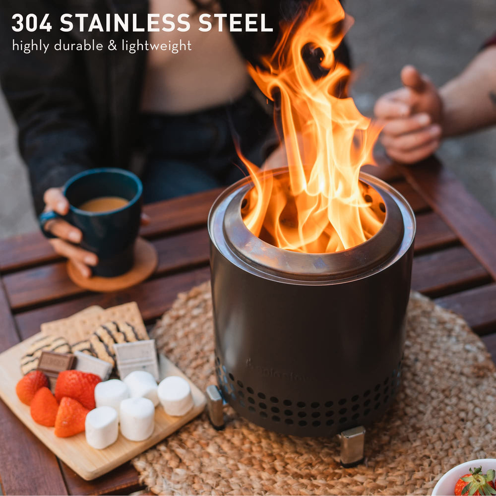 Solo Stove Mesa XL fire pit on camping site