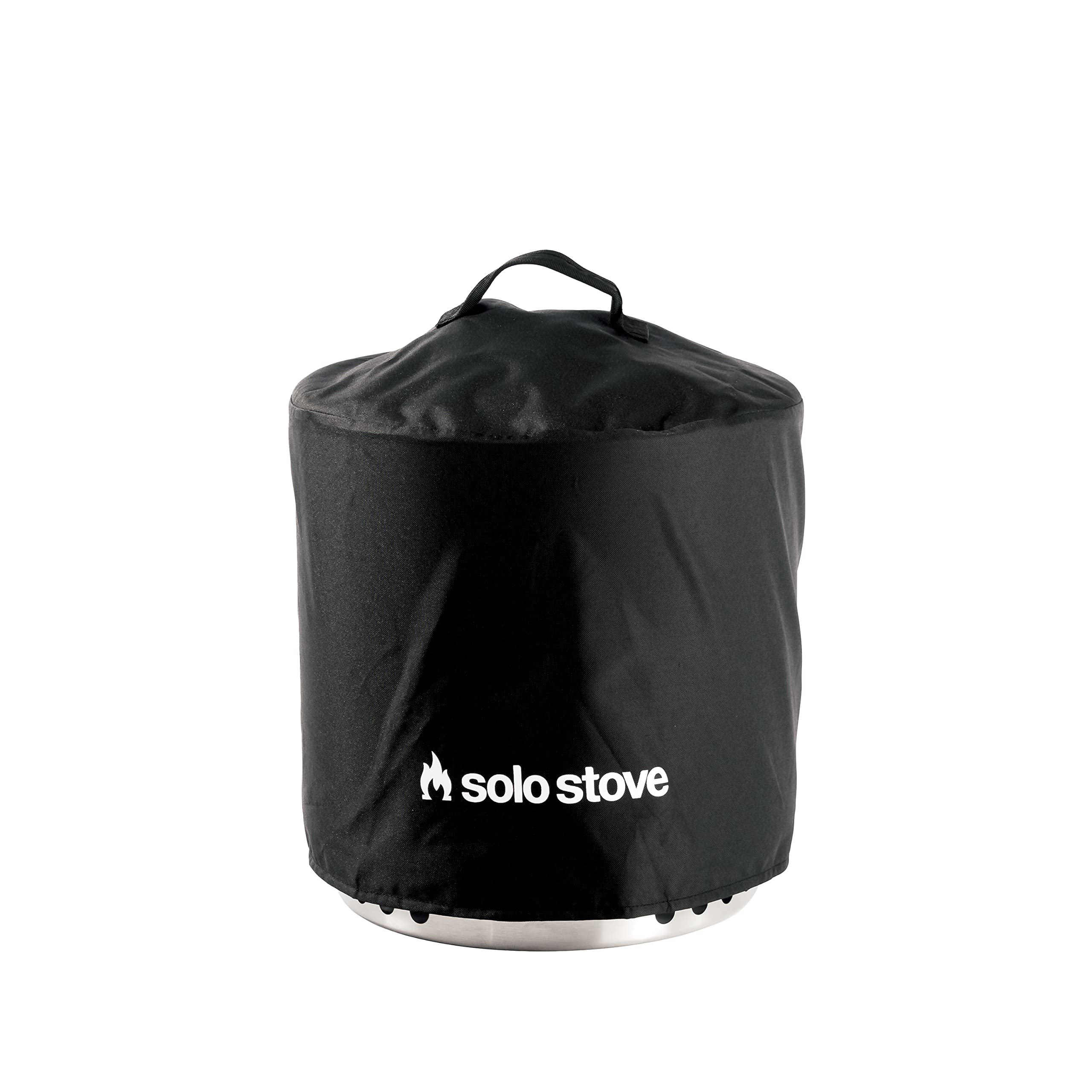 Solo Stove Ranger Shelter fire pit cover front view in black