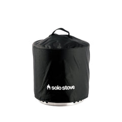 Solo Stove Ranger Shelter fire pit cover front view in black