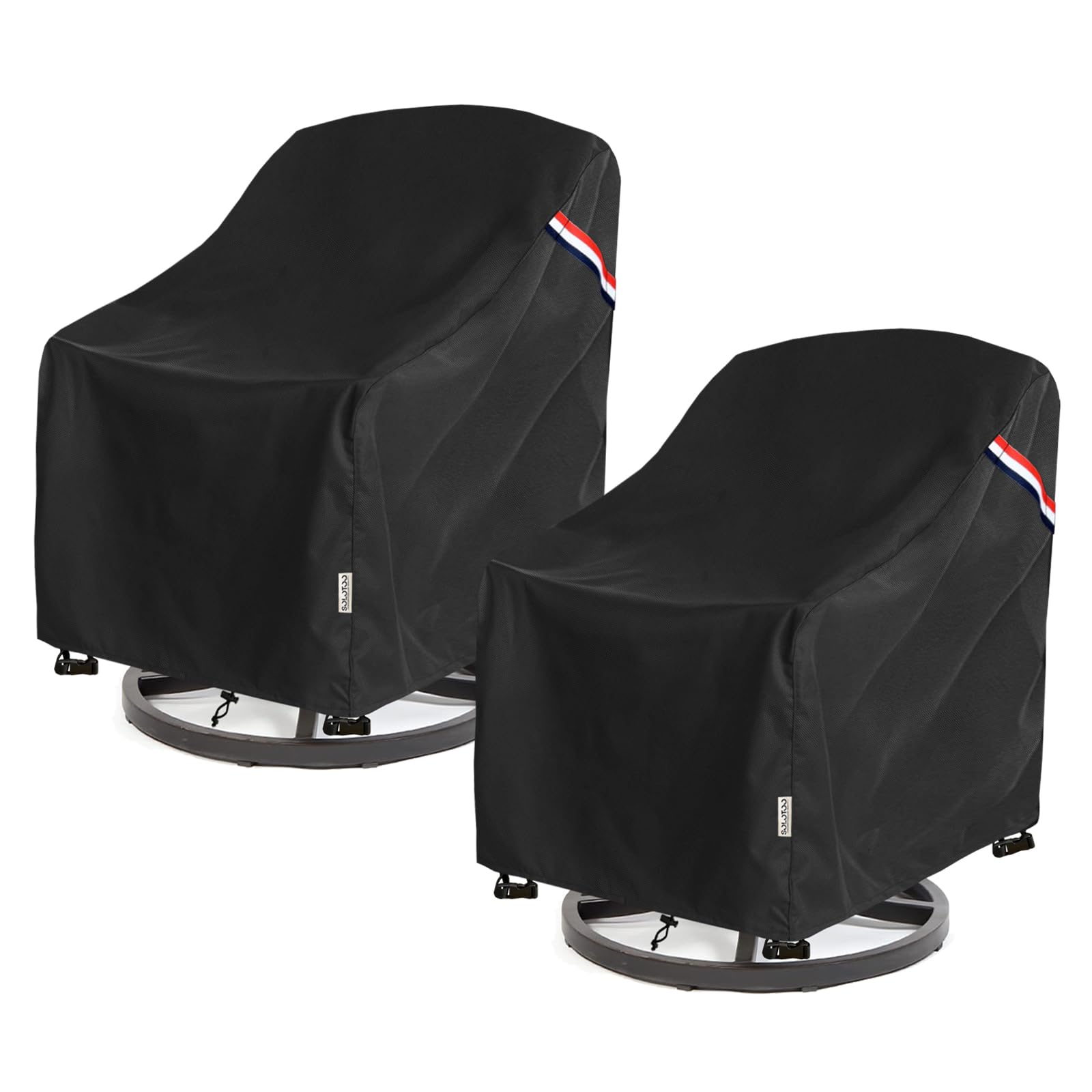 SoloToo Patio Chair Covers black front view
