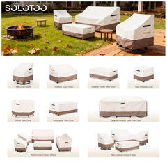 SoloToo Patio Chair Covers in storage bag