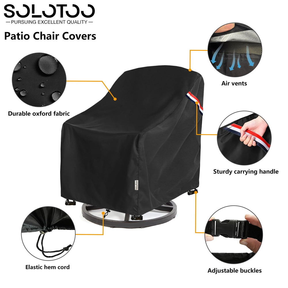 SoloToo Patio Chair Covers showing adjustable buckle