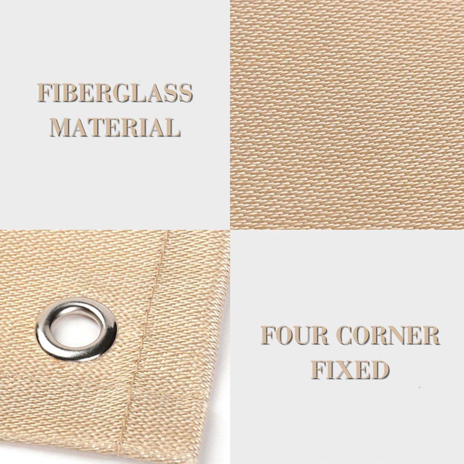SoloWilder Fire Pit Mat 20-inch folded for storage
