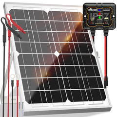SOLPERK 20W solar panel front view with tempered glass surface