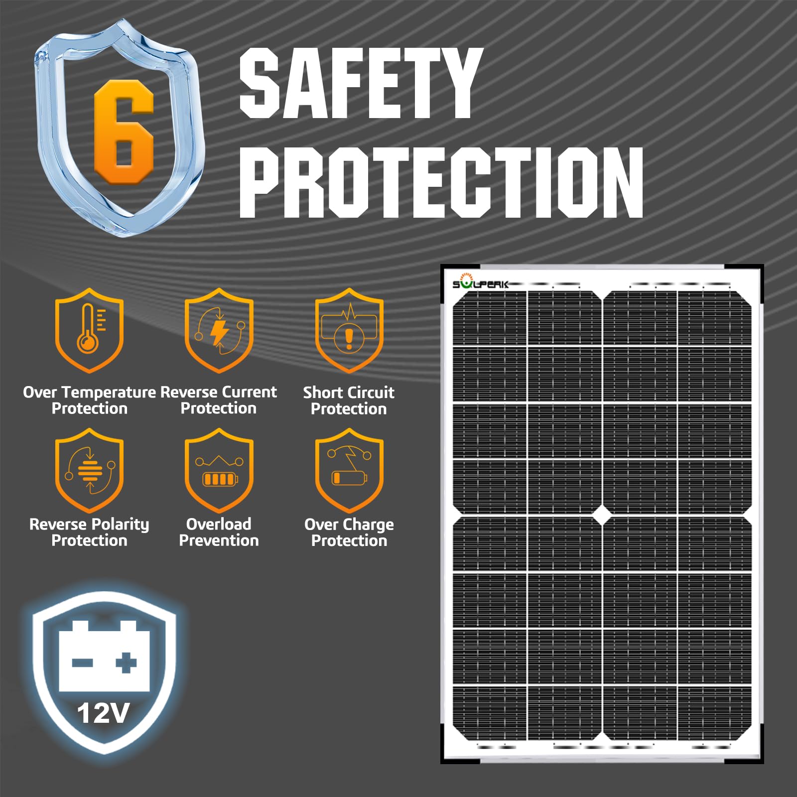 SOLPERK solar charger adjustable bracket close-up