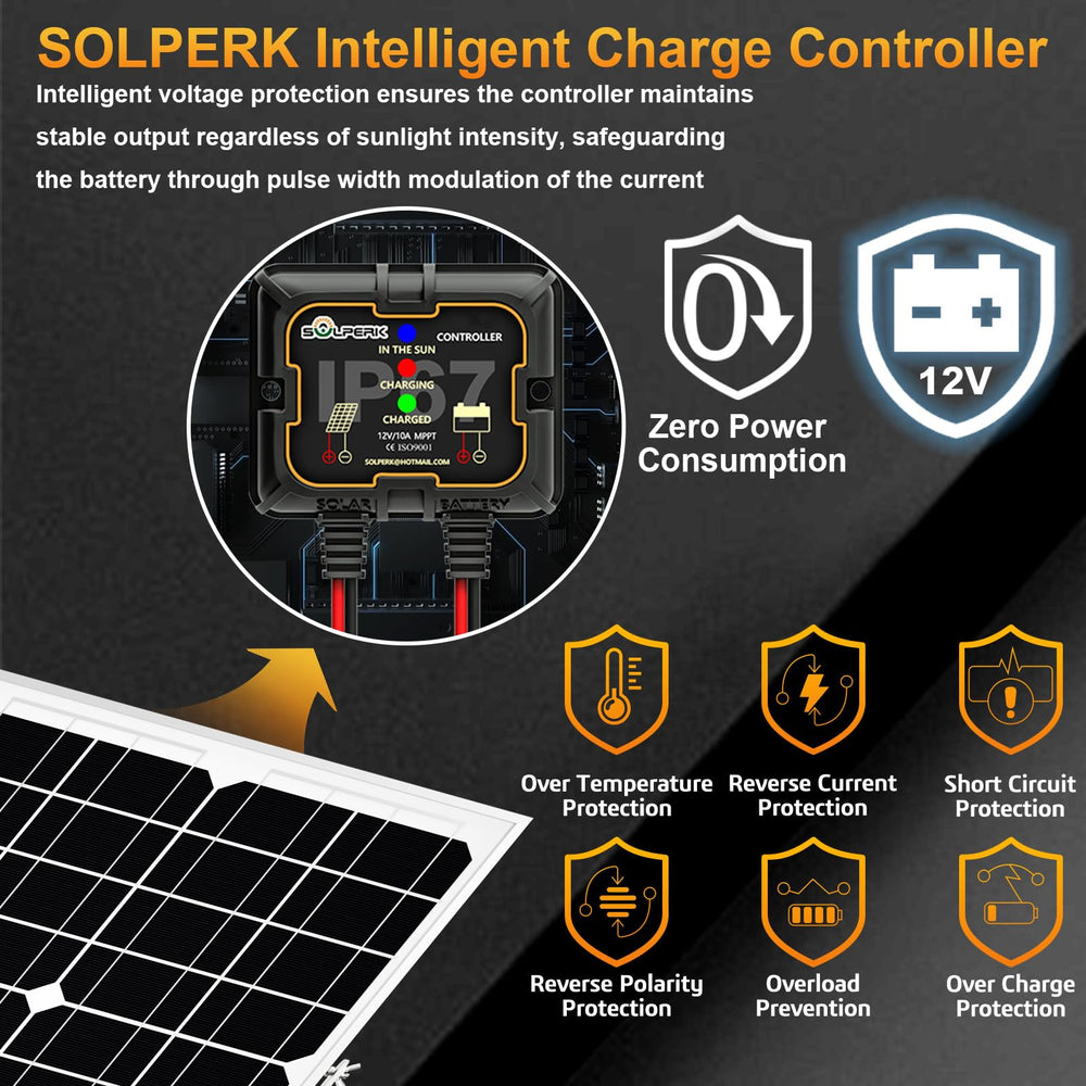 SOLPERK solar charger controller with indicator lights