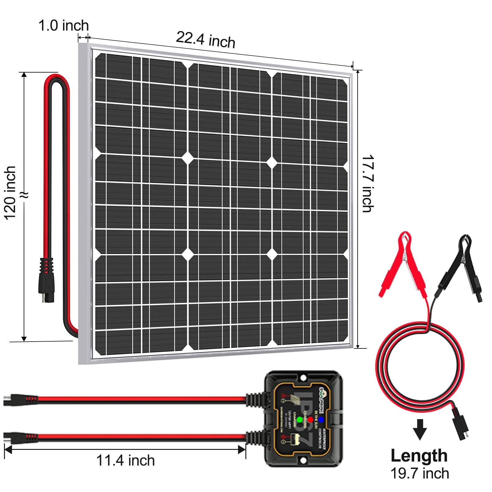 SOLPERK solar panel installed on a wall