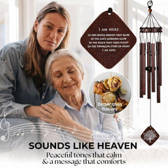 Solsken Home Memorial Wind Chimes in garden setting