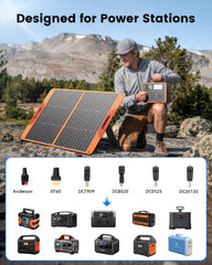 SOLUPUP solar panel side view showing USB ports