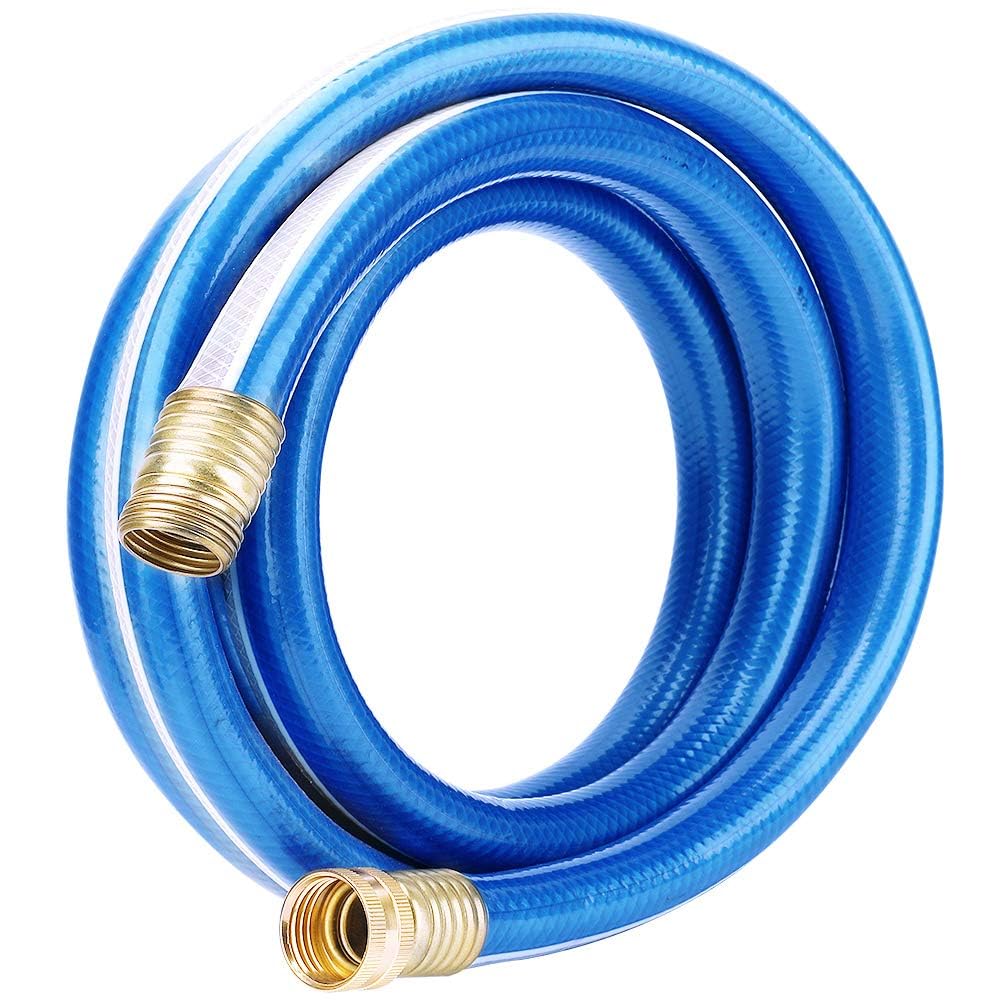 Solution4Patio 25 ft garden hose blue model front view