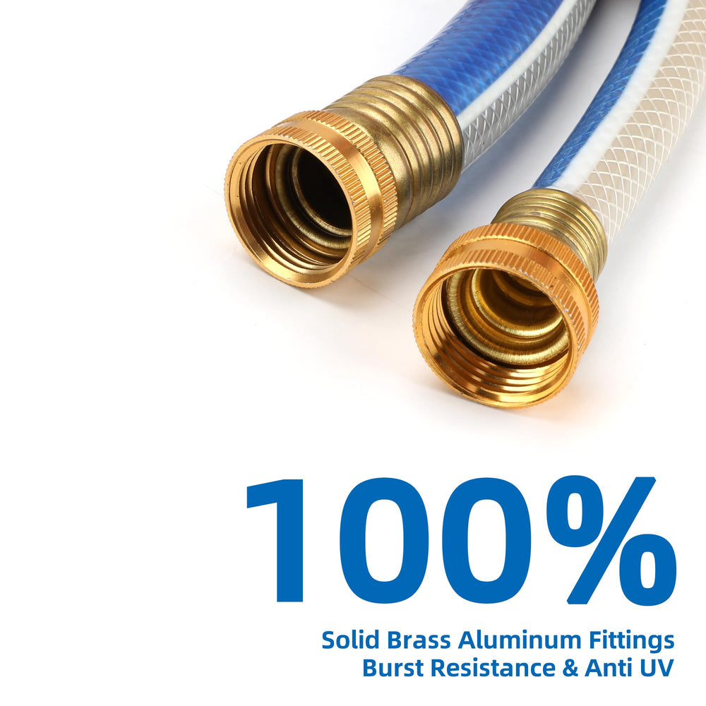Solution4Patio 5ft garden hose coiled for storage