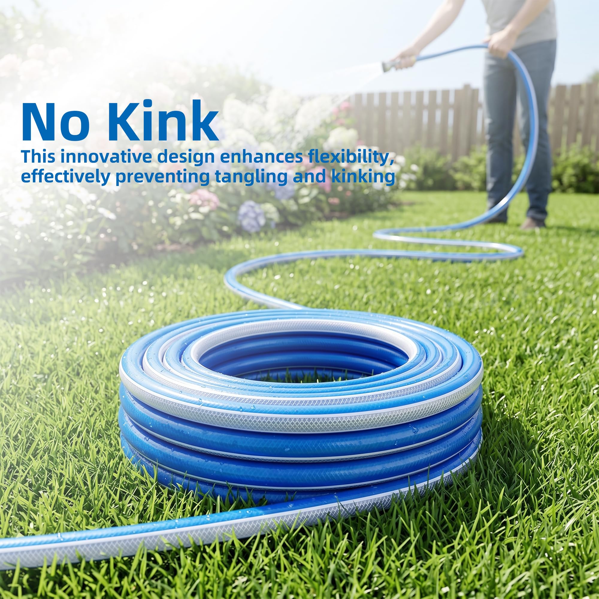 Solution4Patio 5ft hose showing flexibility and design