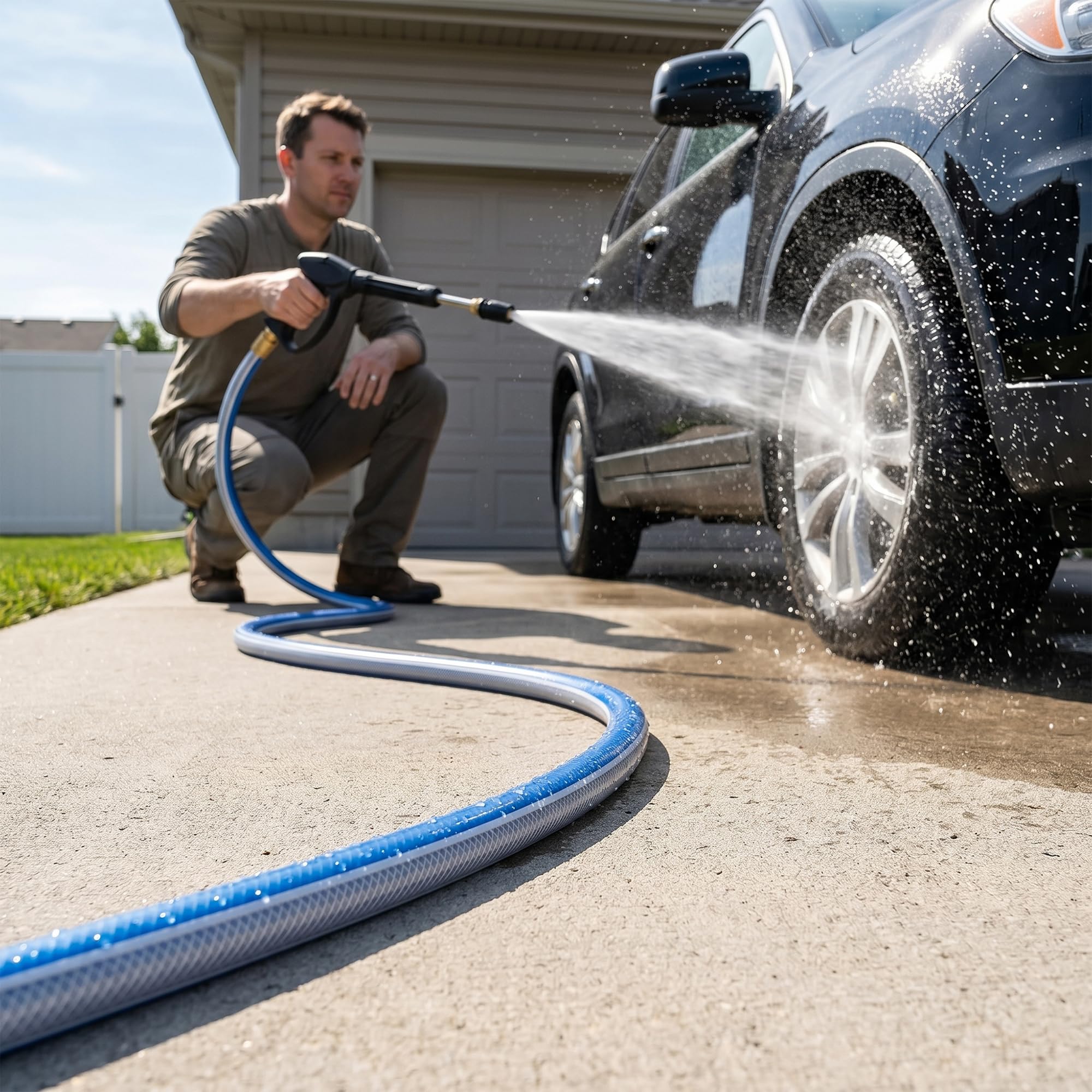 Solution4Patio 5ft hose with male and female fittings