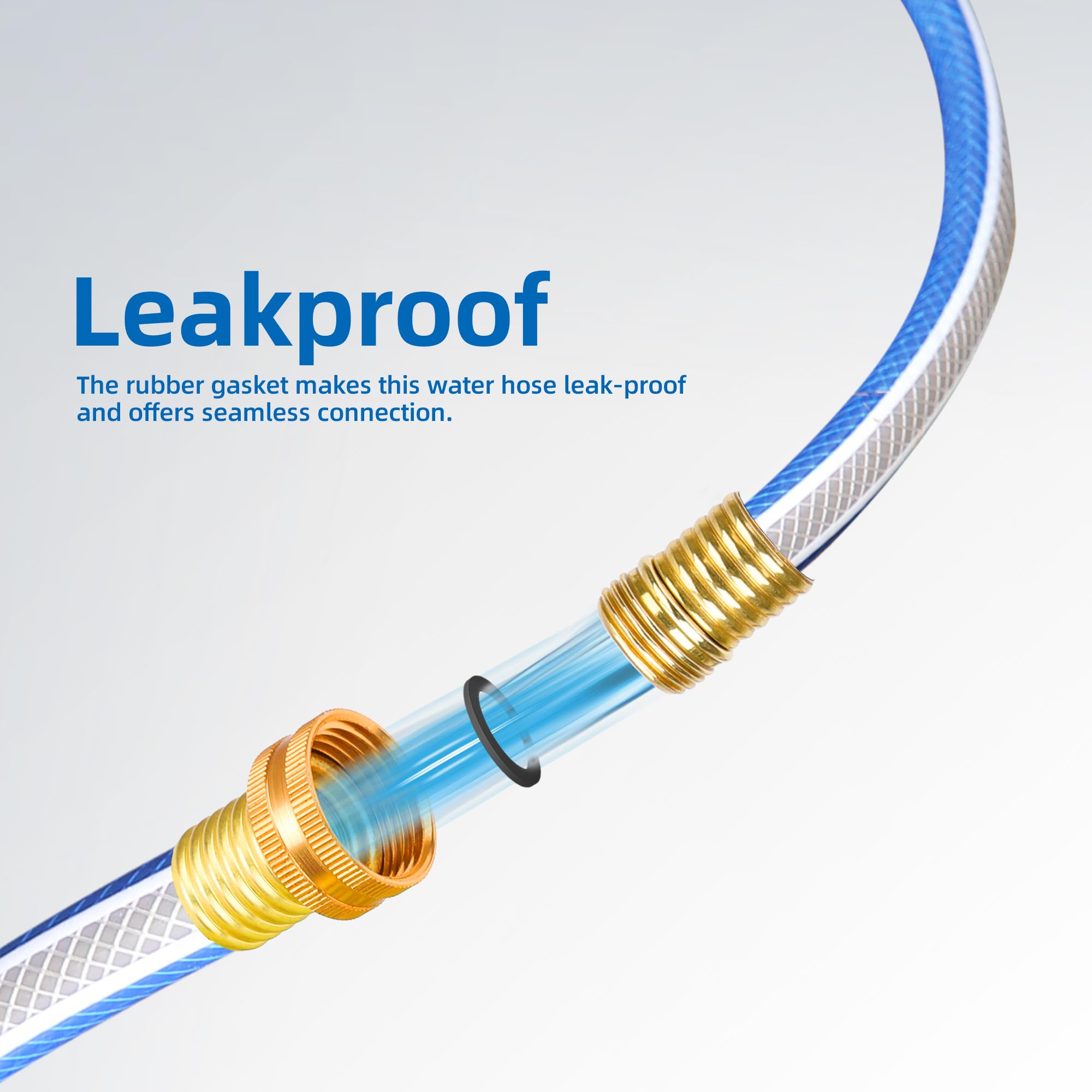 Solution4Patio garden hose in outdoor setting