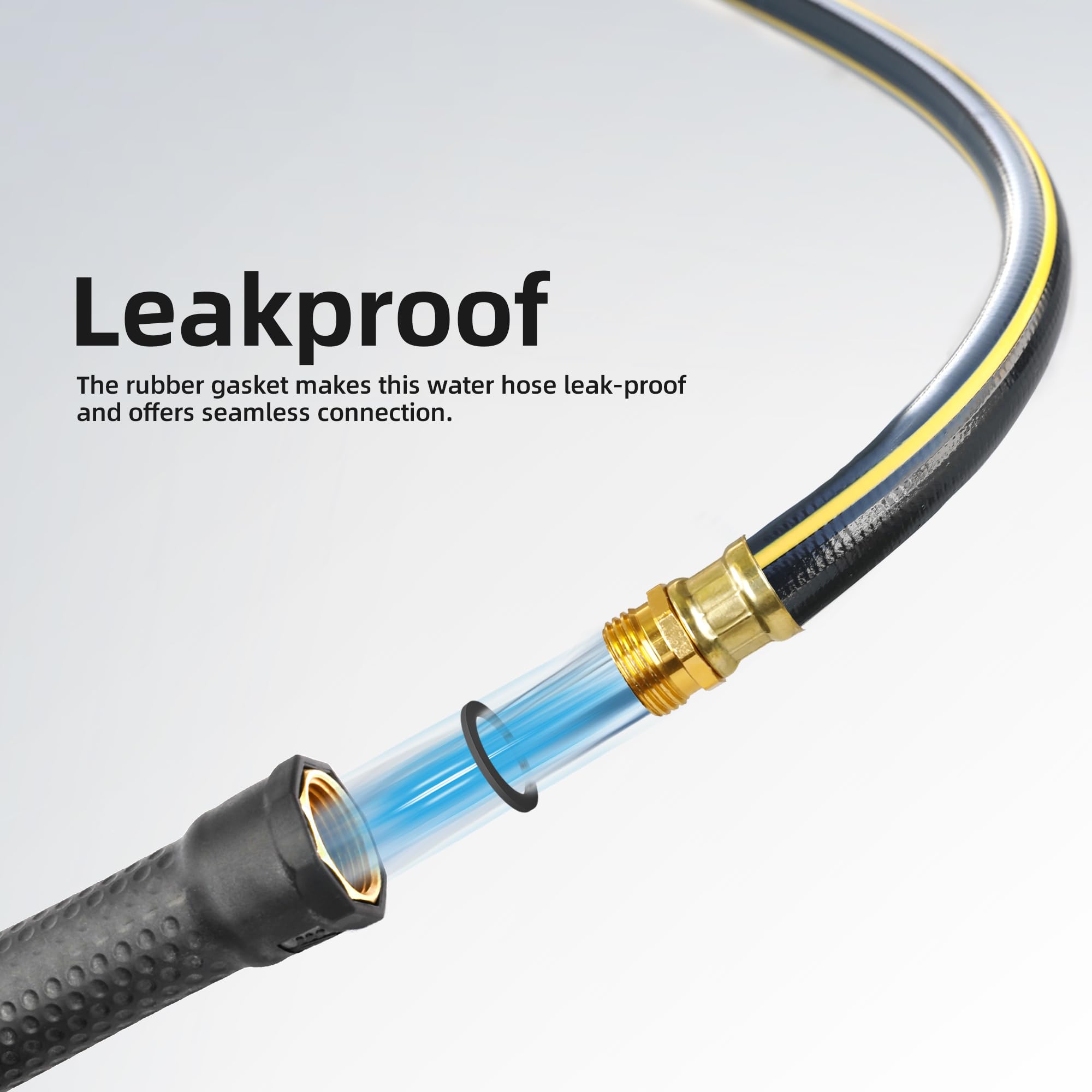 Solution4Patio garden hose in use watering plants
