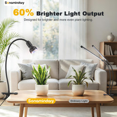 Sonamindary Grow Light in use on a shelf with plants