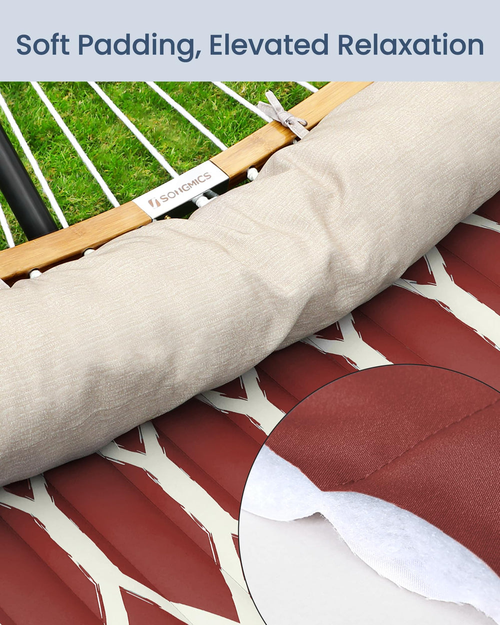 SONGMICS double hammock foldable design for travel