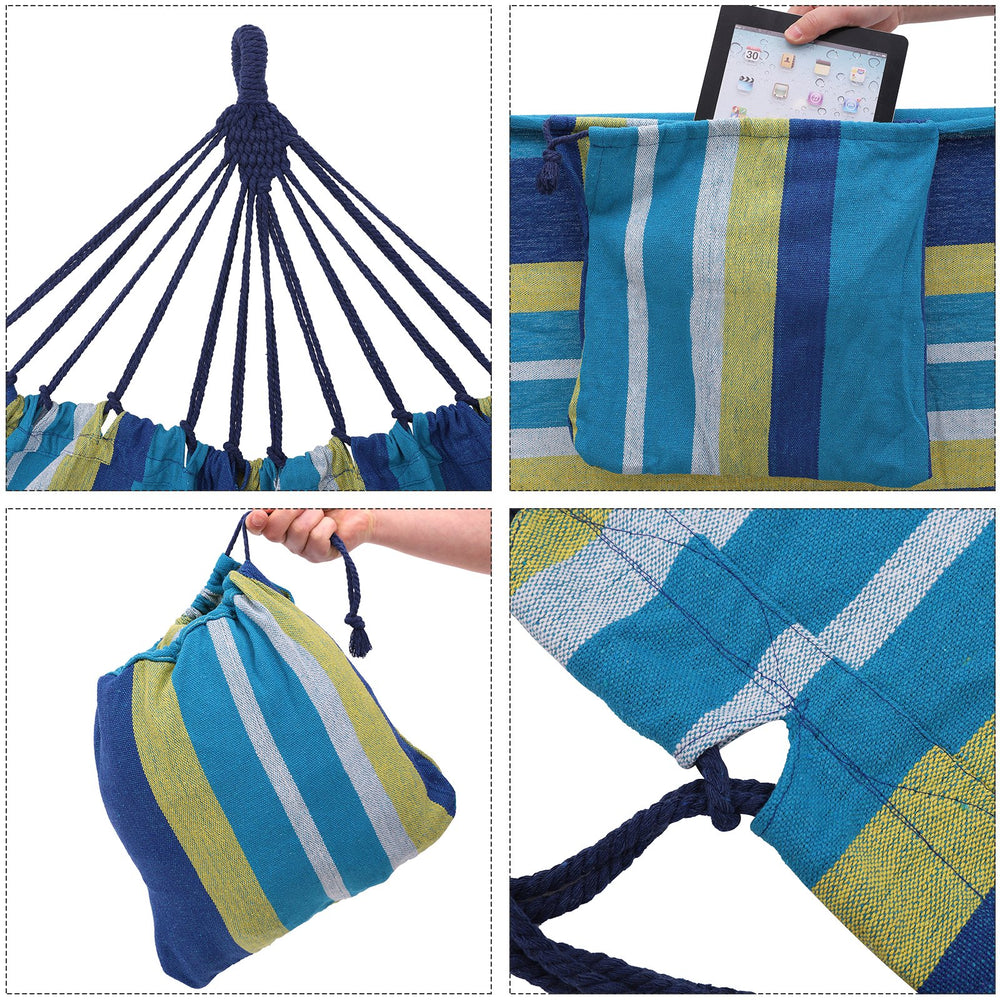 SONGMICS double hammock with carabiners and straps