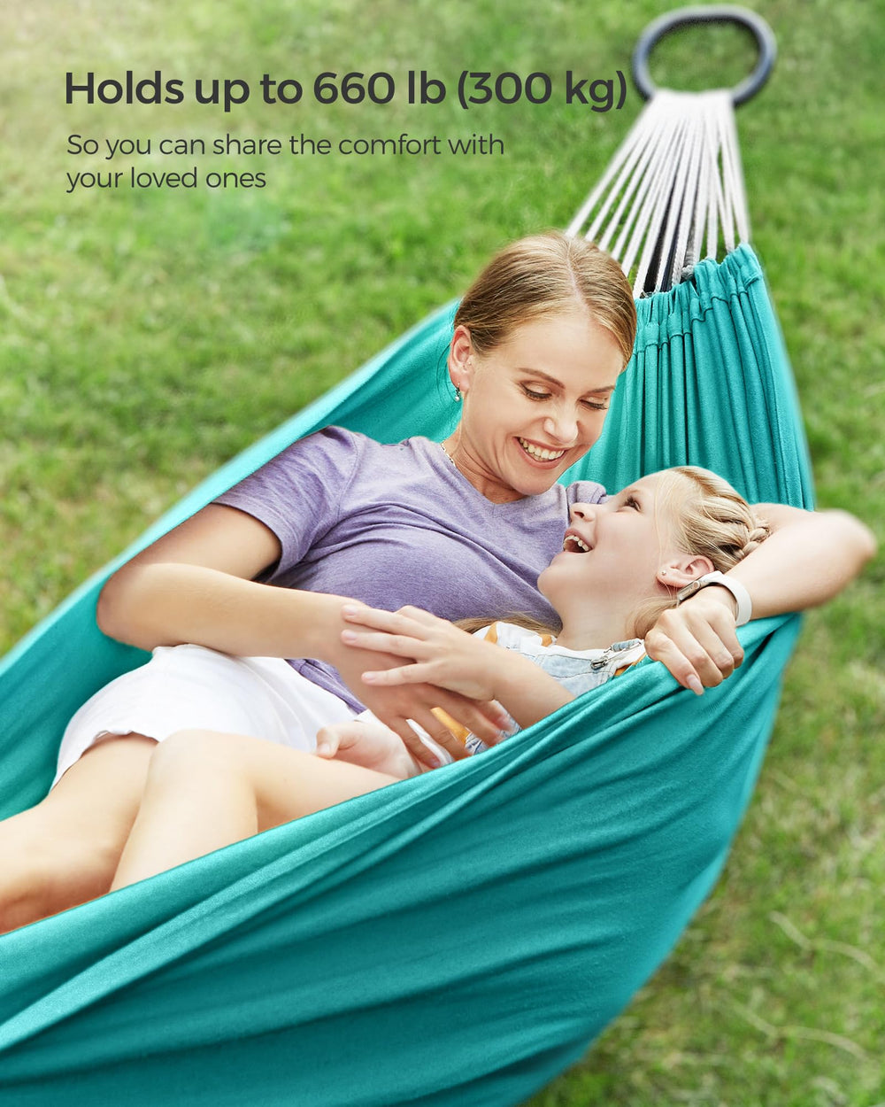 SONGMICS Double Hammock with included straps and carabiners