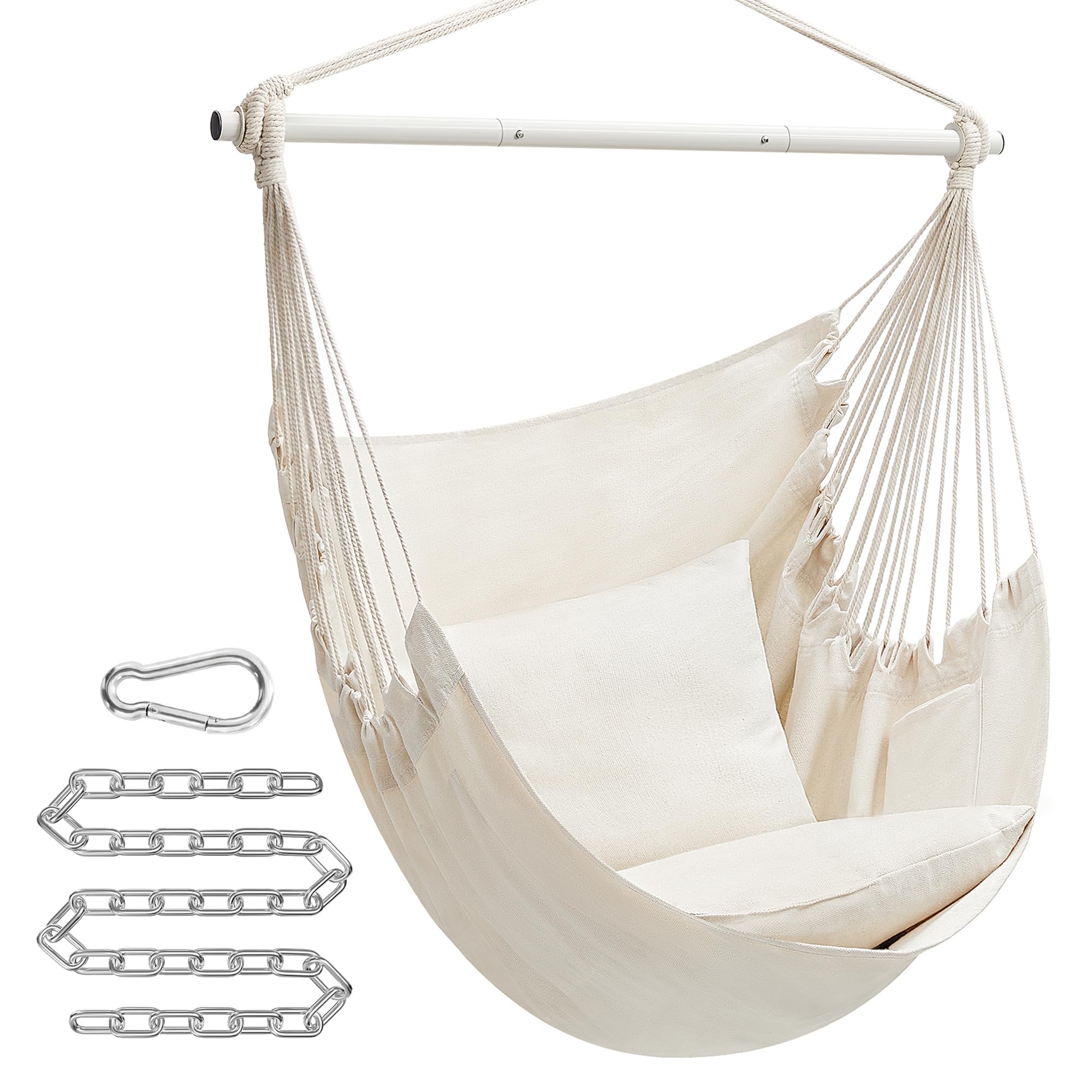 SONGMICS Hammock Chair side view showcasing large pockets