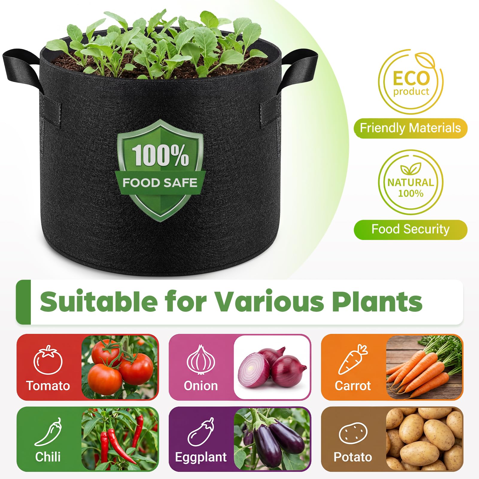 Songrey grow bags packed for storage