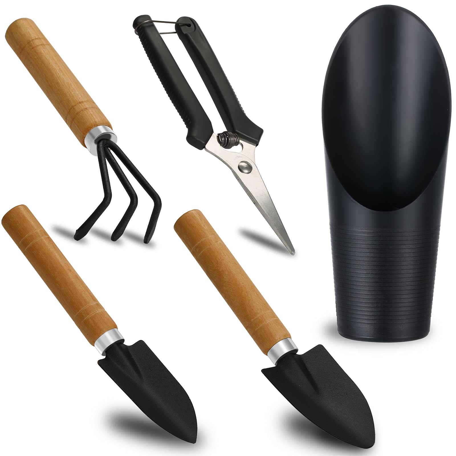 Songtaste Succulent Tools Set including shovel, spade, rake, and scissors