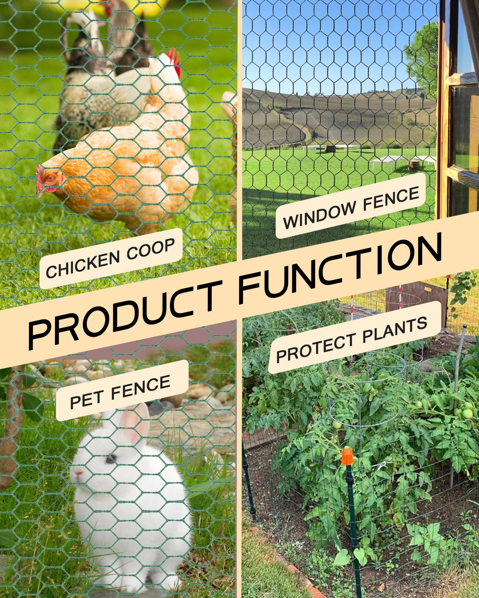 SONGZIMING Chicken Wire for garden protection