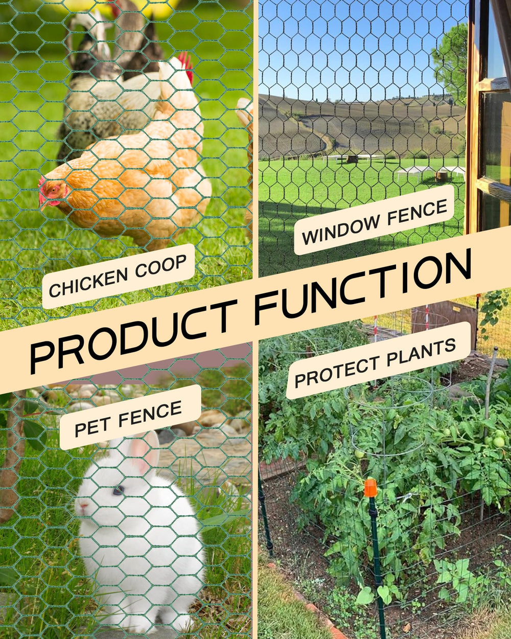 SONGZIMING Chicken Wire for garden protection