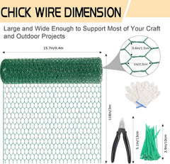SONGZIMING Chicken Wire with gloves and wire cutter