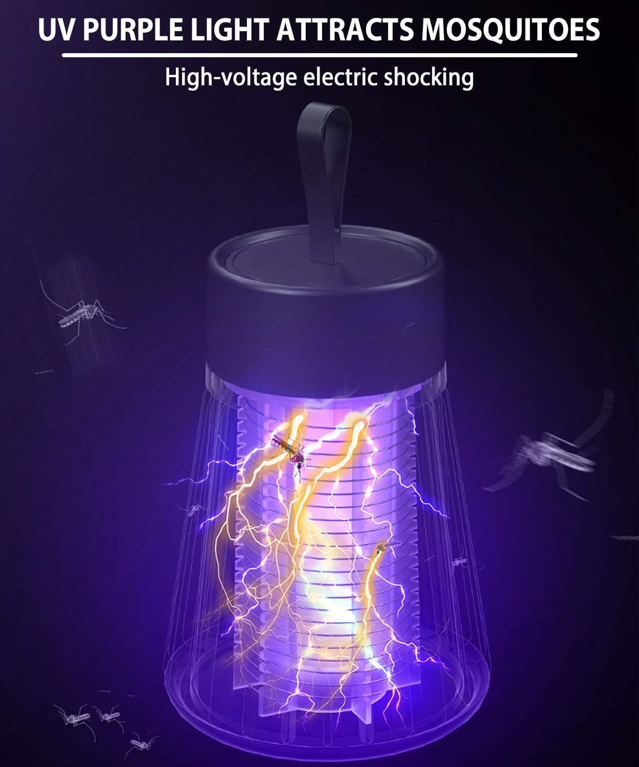SonicPulse Bug Zapper in outdoor setting during camping