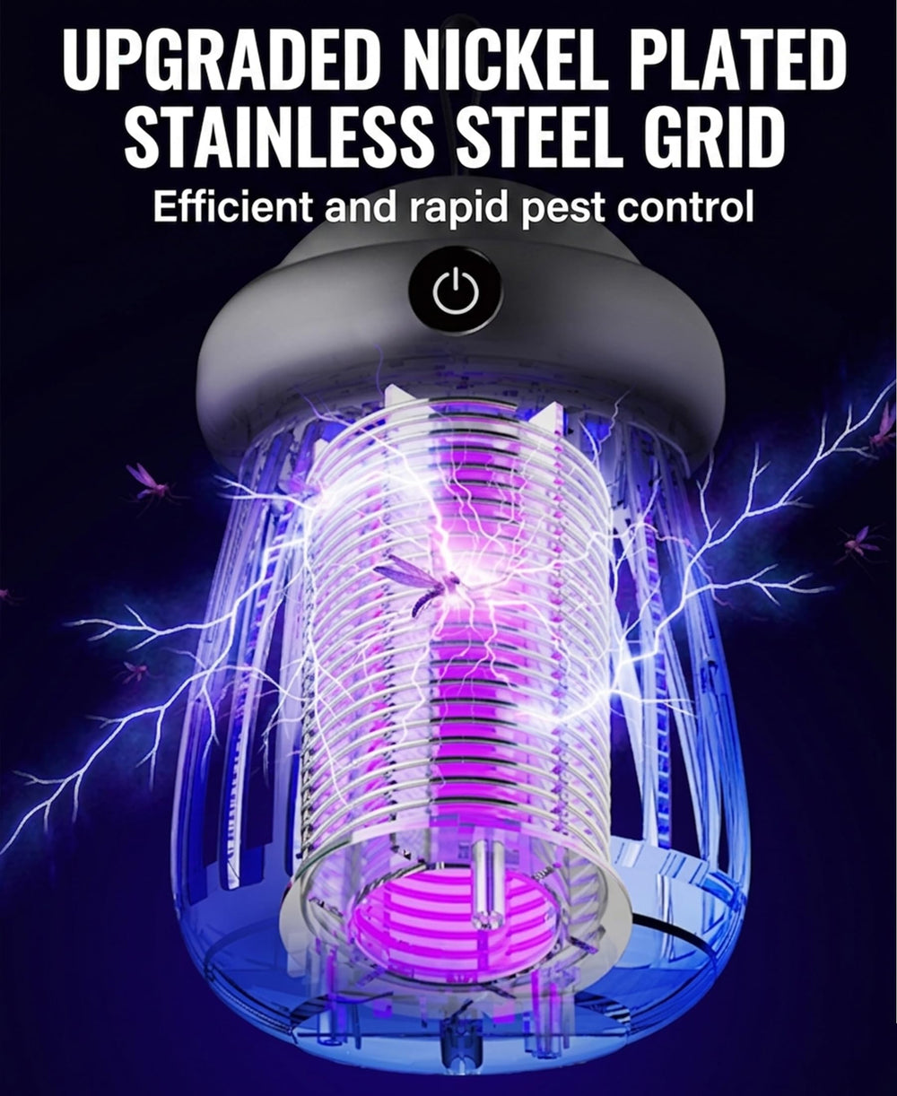 SonicPulse Electric Fly Zapper with safety mesh design close-up