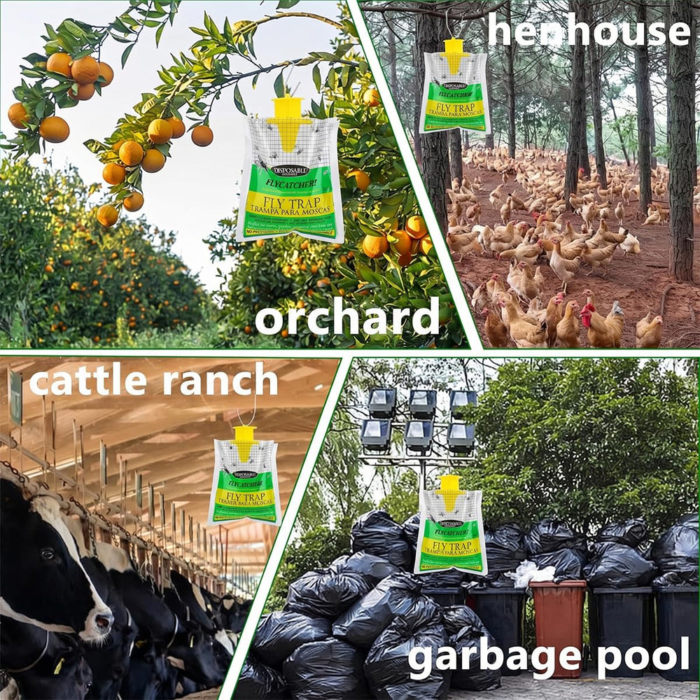 SonicPulse fly trap disposal process in trash bag